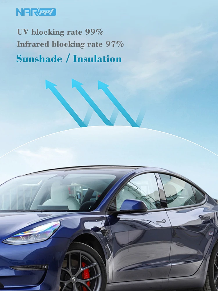 Nano Ceramic Window Film Car Sunroof Ice Armor Film 99 Heat Rejection Antiuv Tpu Material Car