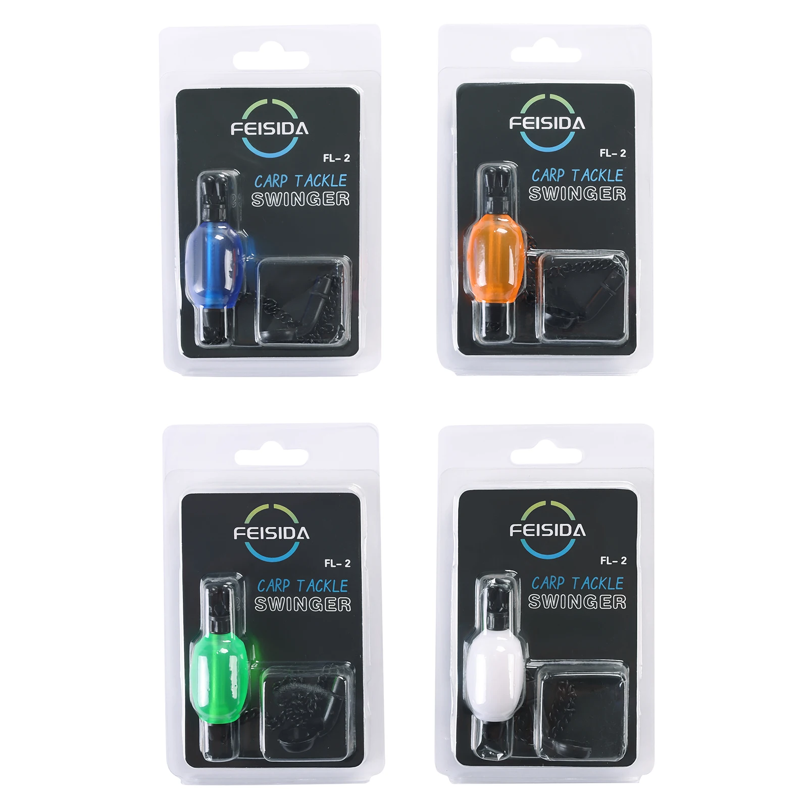 מקפיץ דיג צבעוני לדייג קרפיון, 4 יחידות בשקית