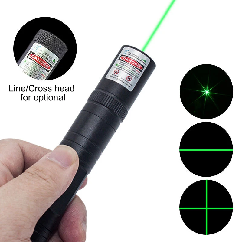 Line Laser Pointer Rechargeable Red Green Laser Pointer for Training Teaching Engineering Level Locator Cross Laser Pointer