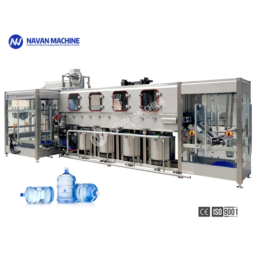 18.9L 20L 5 Gallon Barrel PET Bottled Water Filling Capping Machine Drinking Water Bottling Line