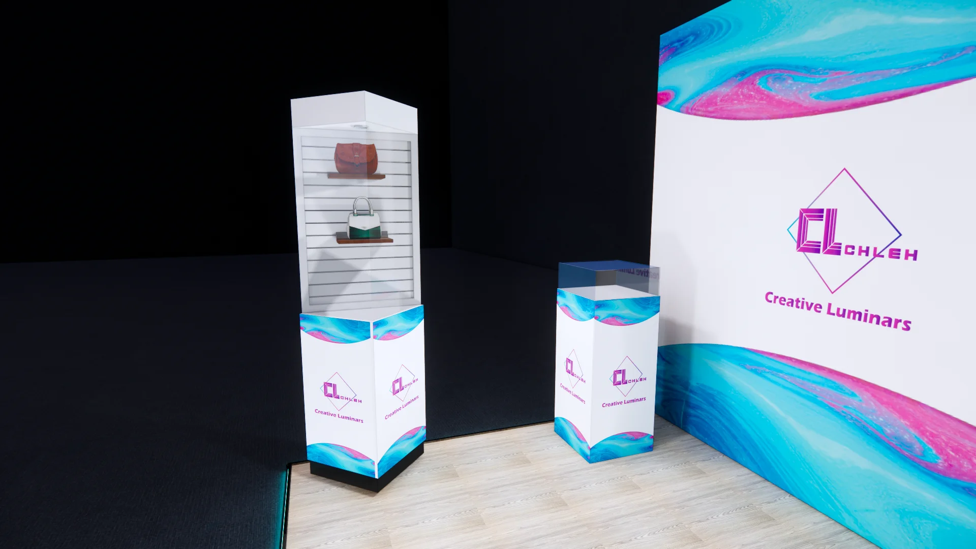 Create exhibition stand, stall or 3d trade show booth design