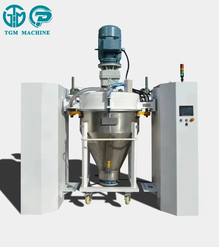 Semi-automatic Powder Mixer Ribbon Blender Mixer Dry Powder Mixing Packing Machine