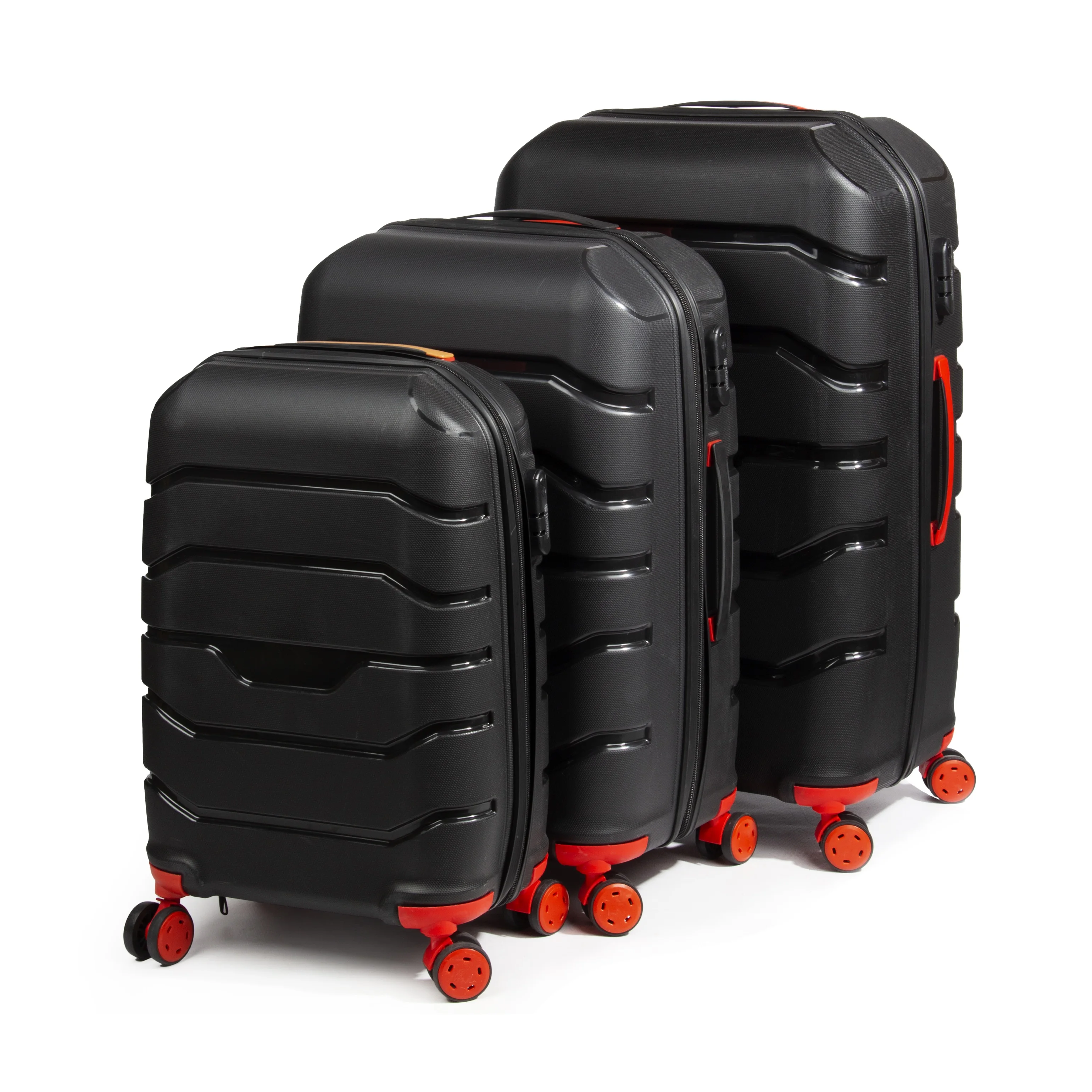 3 Pieces Pp Luggage Suitcases Set Factory Wholesale Pp Valise Travel