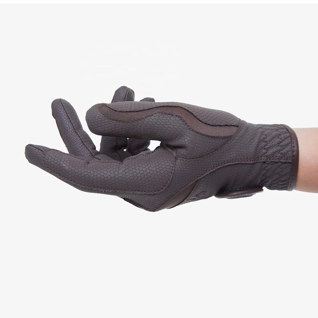 Новейшие дышащие перчатки для верховой езды и конного спорта на открытом воздухе 2024 дизайн Cabretta кожаные мужские