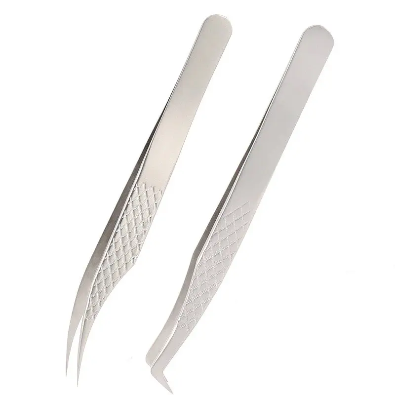 Beauty Instruments Rust Free Tweezers Eyelash Extension Curved Tweezers