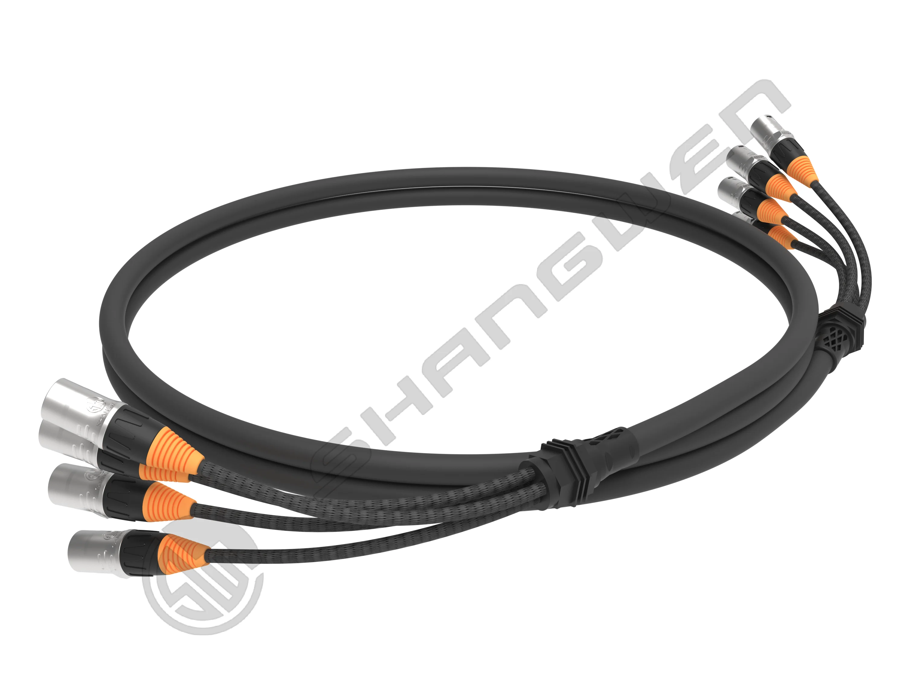 Multi-Channel 4 Channel 4 Way Cat6 Cat6A FTP Multicore Power Cord Ethercon to RJ45 Ethercon