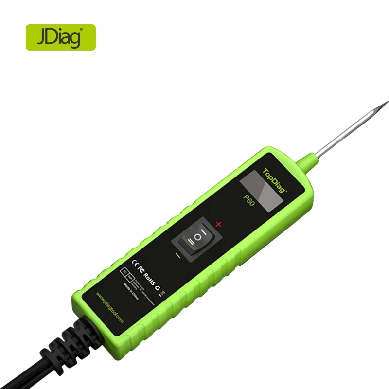 Auto Circuit Tester 12V 24V TopDiag P60 Power Probe Electrical Current Voltage Automotive Power Circuit Probe Tester