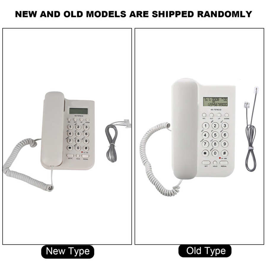 KX-T076 Wall-Mounted Dual System Wired Telephone for Home, Hotel