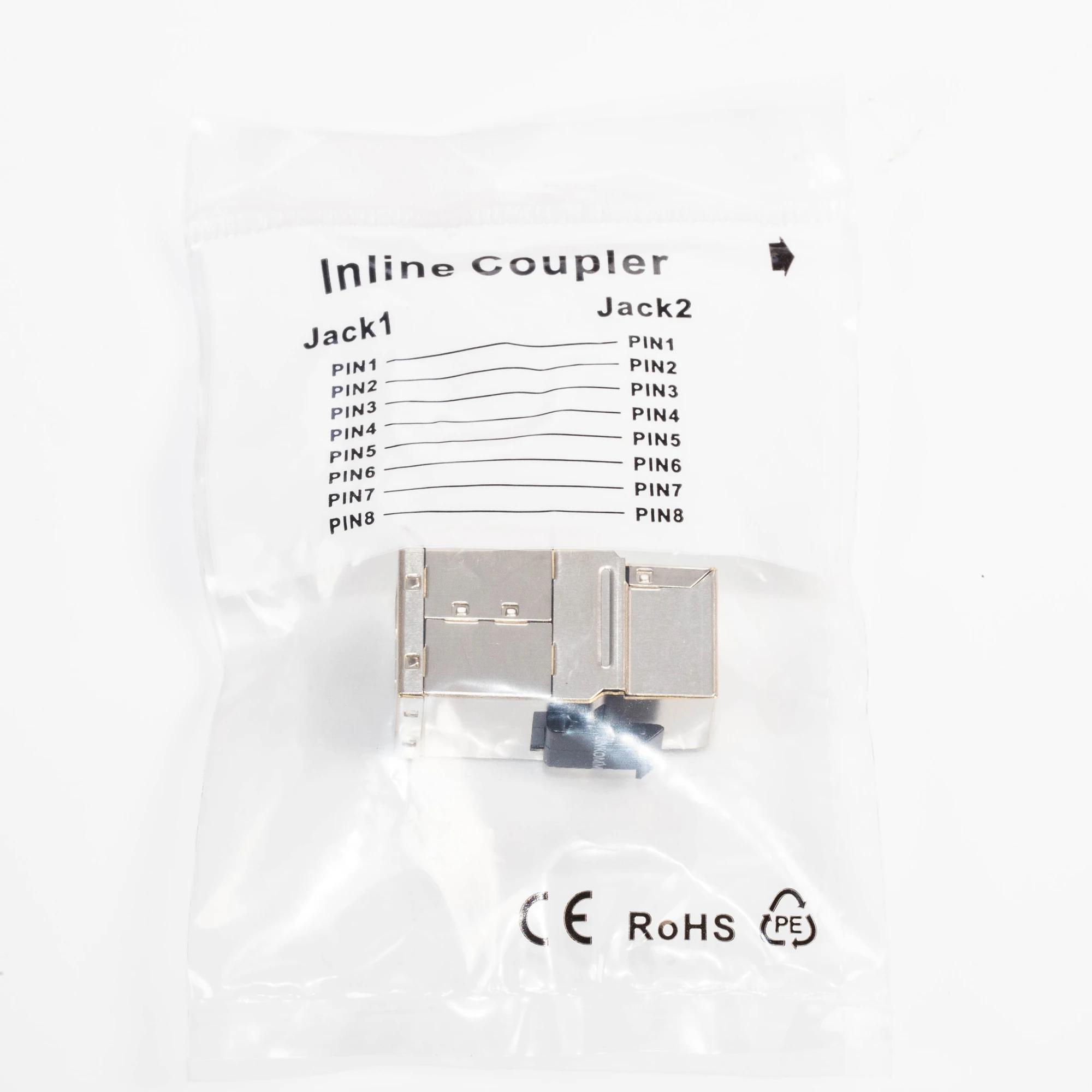 Rj45 Cat.6a 10g Stp Shielded Keystone Feed Through Inline Coupler - Buy ...