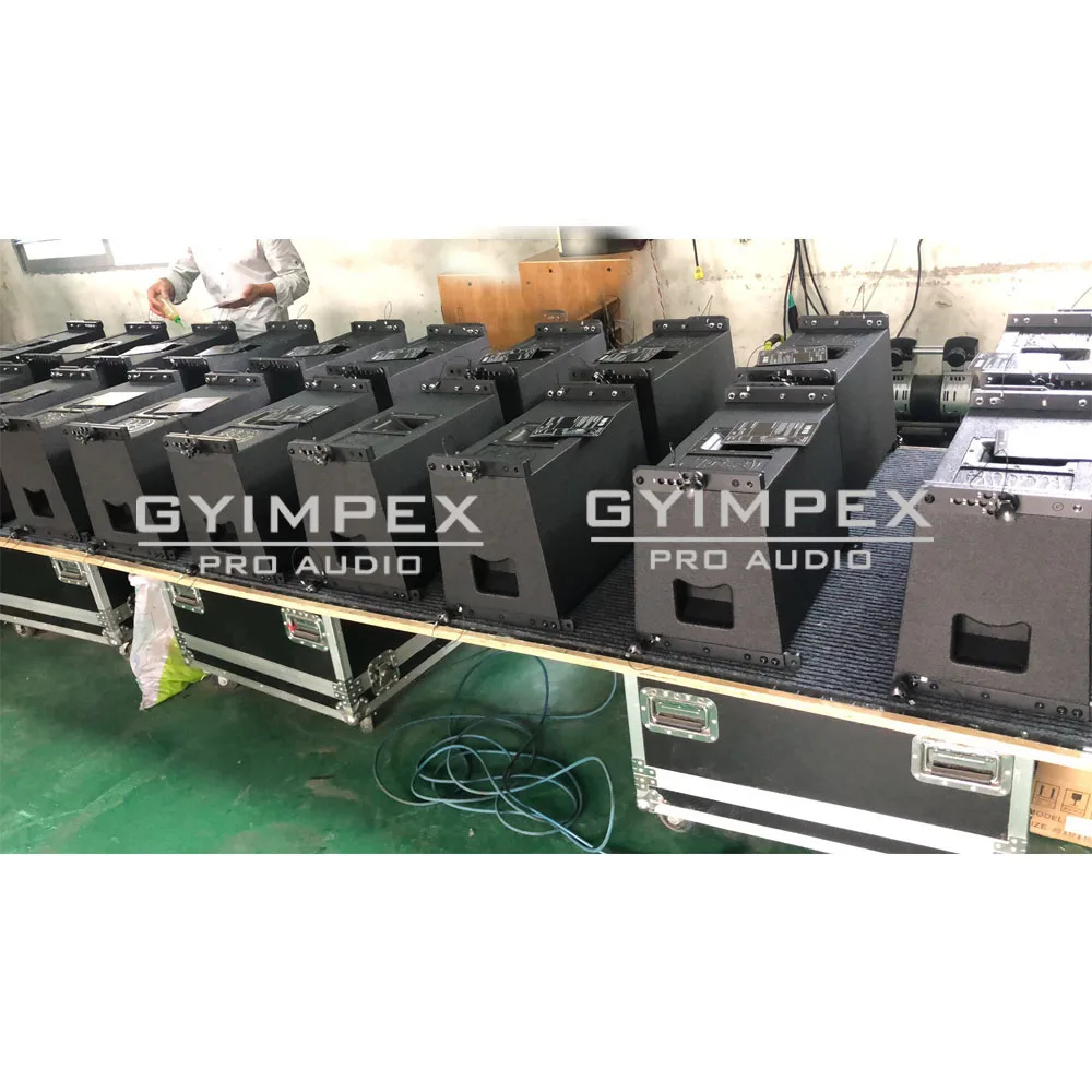 Speaker Cabinet Component Single 12 Inch Two Way Line Array Speaker Passive Black Color Line Array Loudspeaker