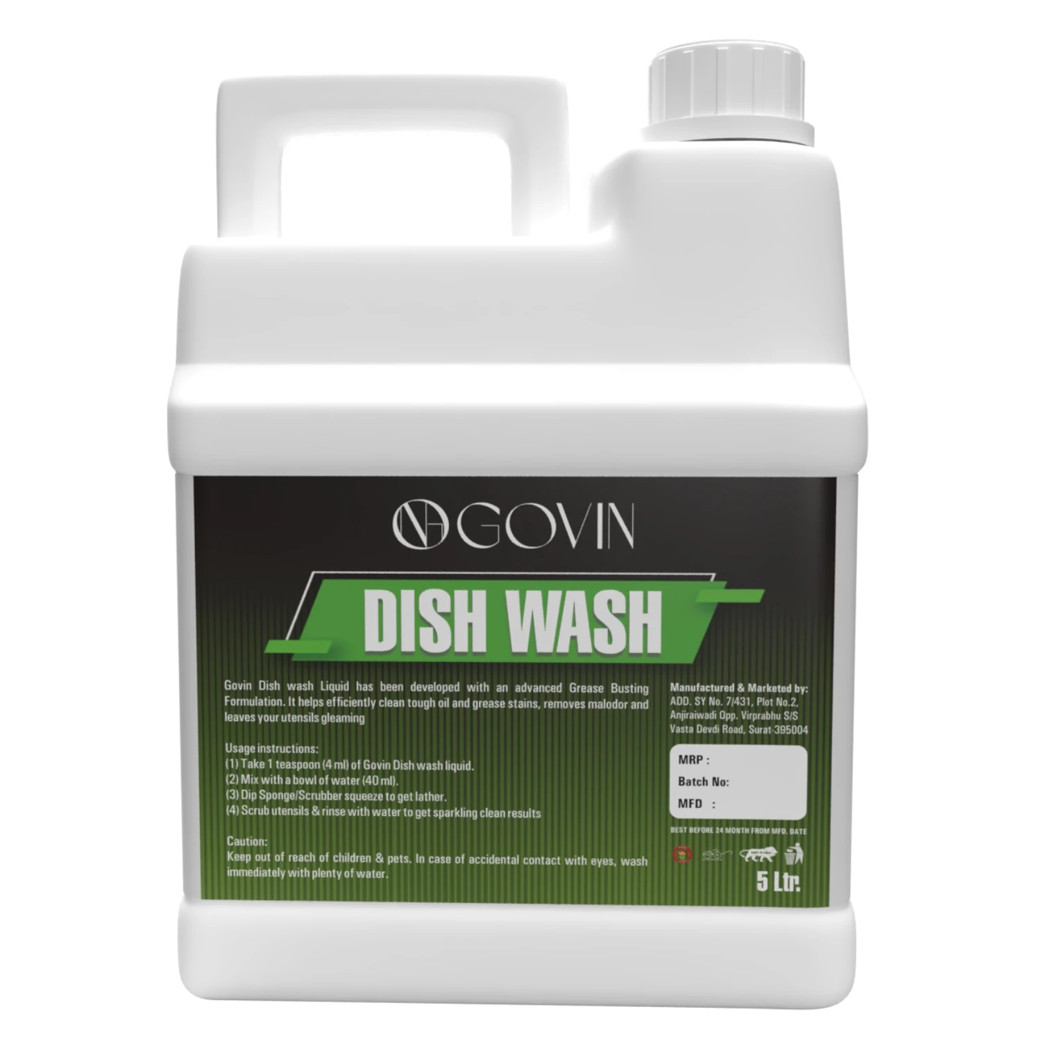 Manufacturer Effective Cleaning Dishwashing Liquid Detergent Green Dish