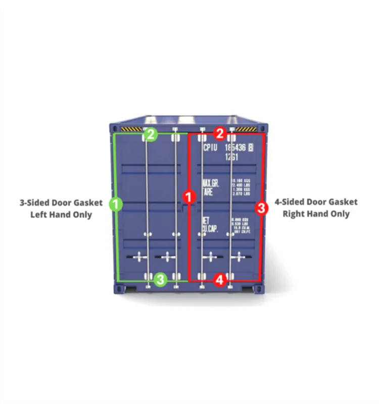 Epdm Pvc Cargo Container Door Rubber Seal Strip For 20 & 40' Standard 