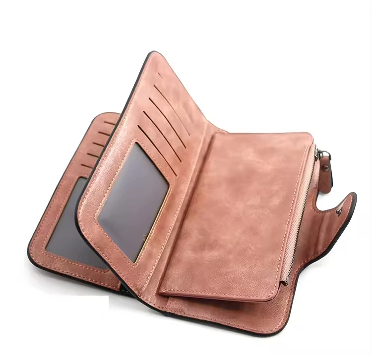 Trifold Large Women's Wallet With Zipper TIHON Women's Wallet