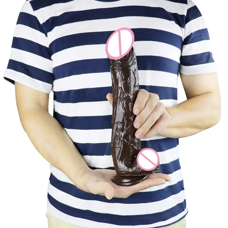 30cm Brown Long Dildo For Women Big Penis Suction Cup Goods For The Adult Sex Toys For Woman Gode Anal Dildos For Men