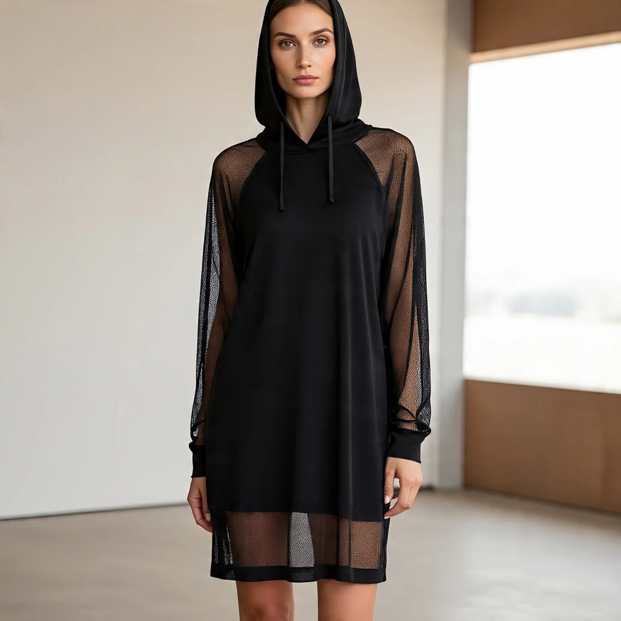 mesh hoodie dress Marcella Women's Park Sheer Hoodie