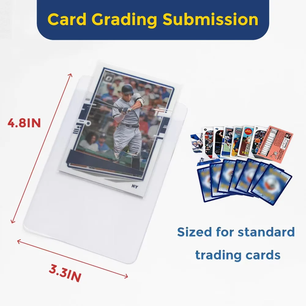graded card submission sleeves Amazon.com: BCW Semi Rigid Card Holder #1 | 100 Pack | Semi Rigid Card  Sleeves for Grading Preparation