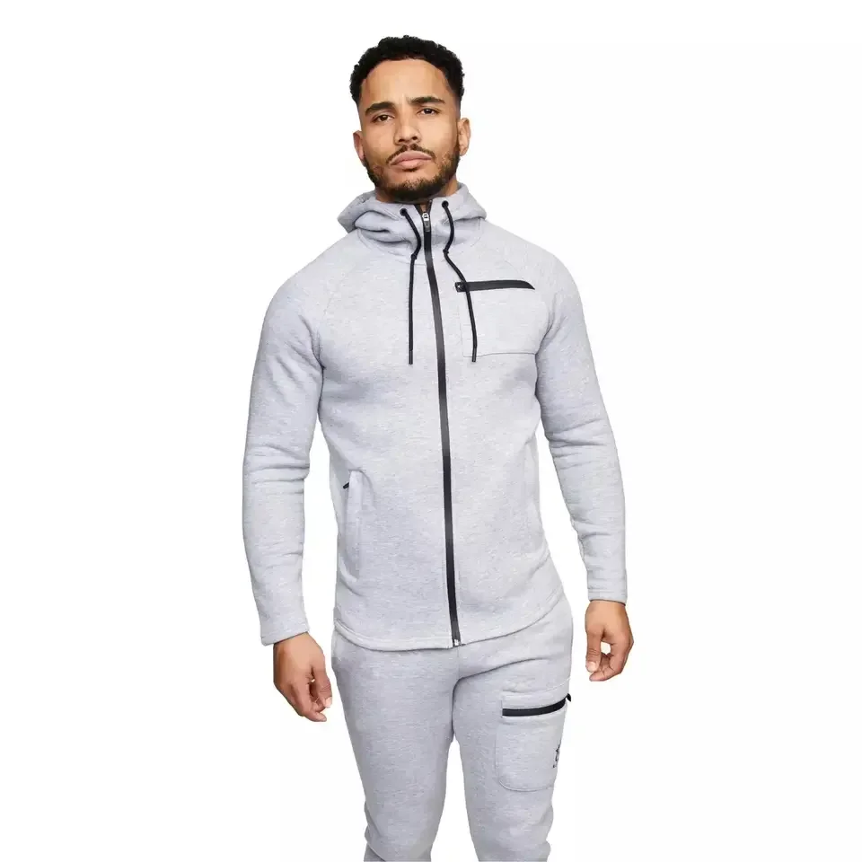 Sportswears Gym Fitness Tech Fleece Training Tracksuits Men Two Piece ...