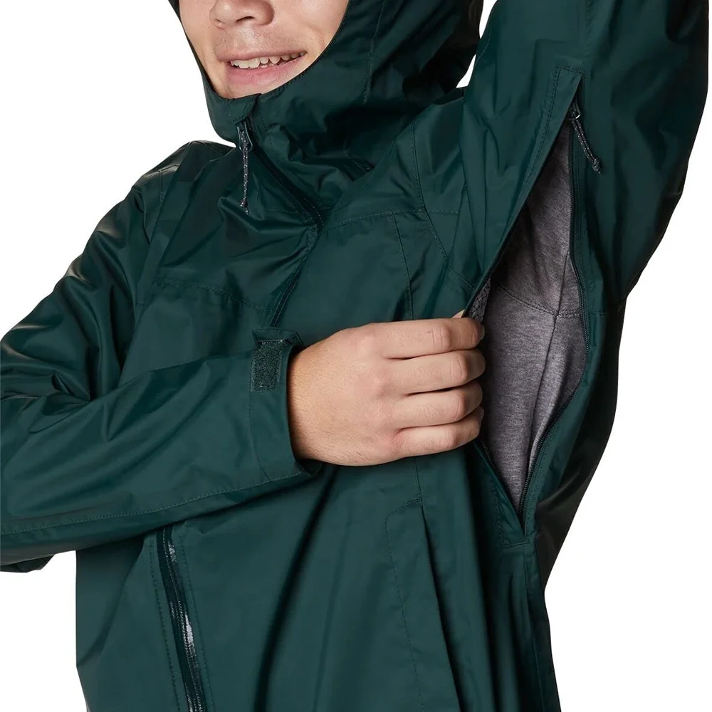 Men Lightweight Windbreaker Jacket 100 Nylon Jacket Hooded Windbreaker