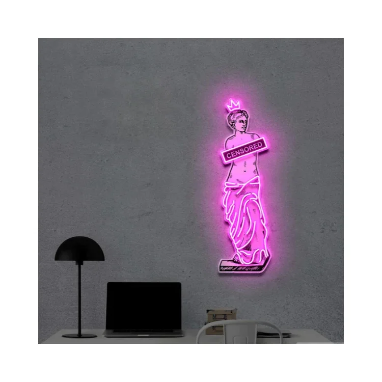 Shameless Aphrodite Neon Sign Acrylic Artwork Custom Neon Sign Art Neon