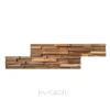 Natural teak wood tones Light brown medium brown to dark brown