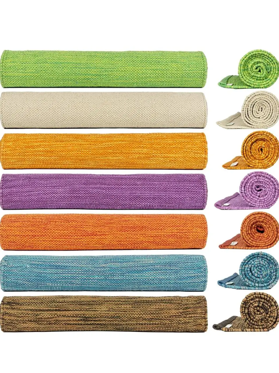 Wholesale Organic Cotton Yoga Mats For Studio 24x74 Inches 6 Mm Thick
