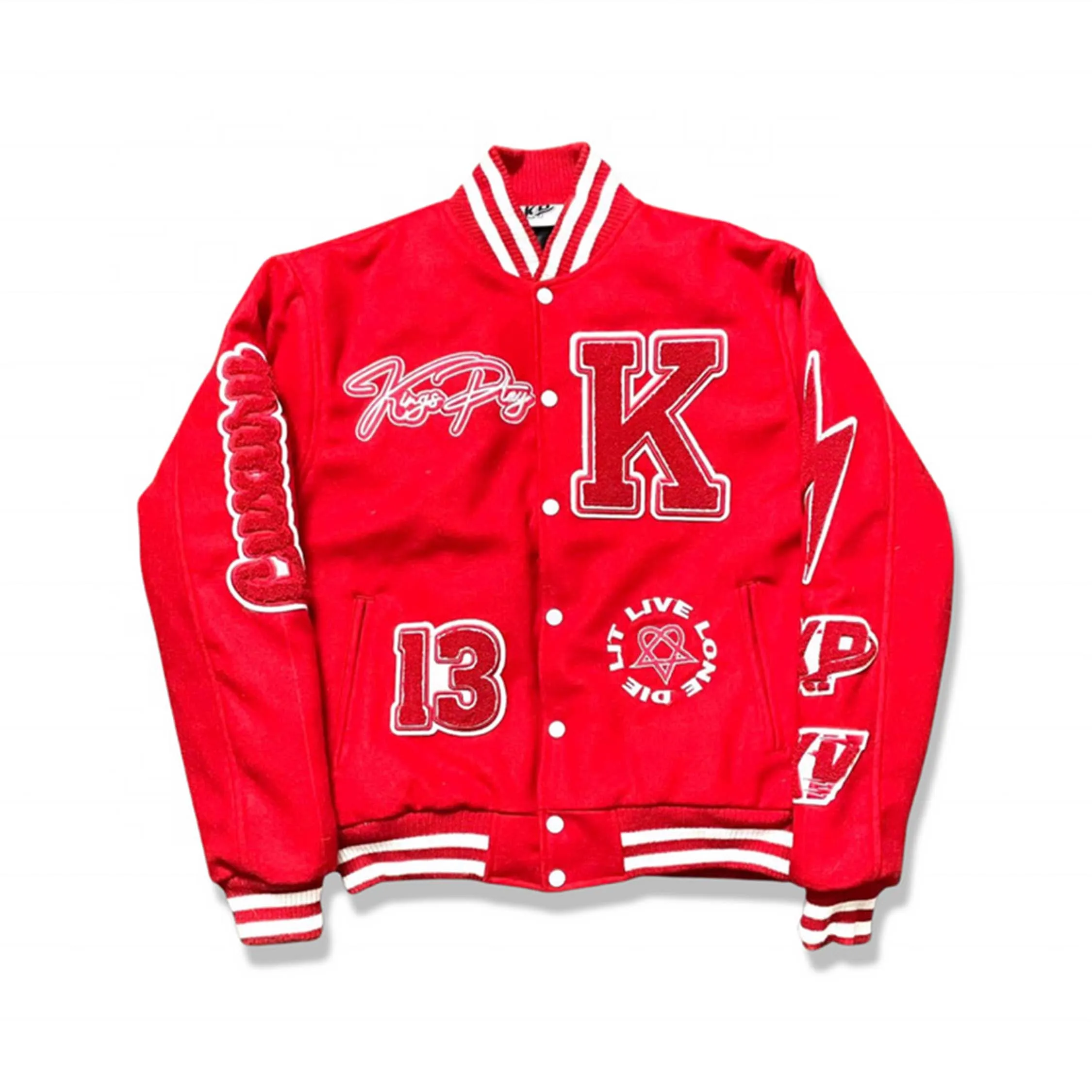 Newly Designed College Student Varsity Jacket for Men Winter Wool Fabric with Hooded Letterman Style Embroidered Chenille