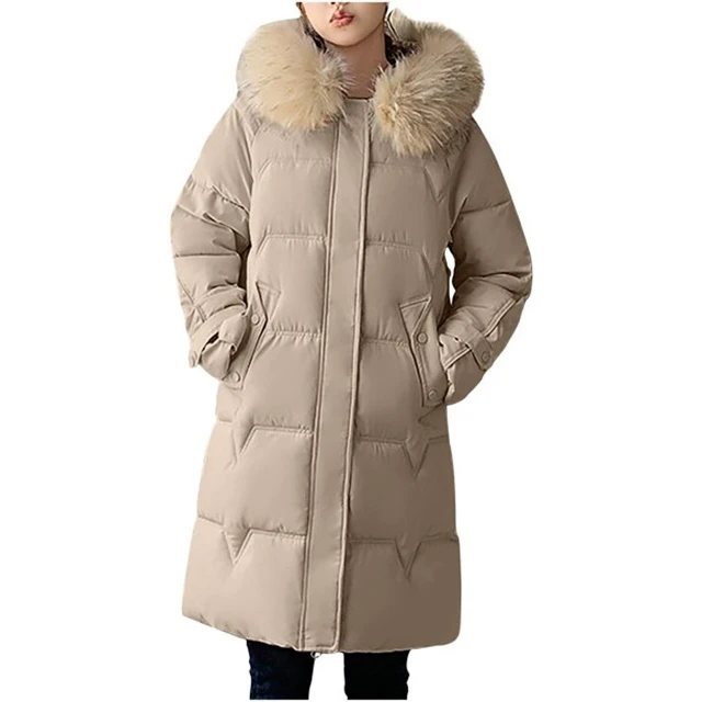 High Quality Wool Coat For Women With Fur Collar Long Coat Women