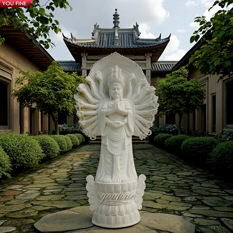 屋外ガーデン等身大白い大理石観音仏石像| Alibaba.com