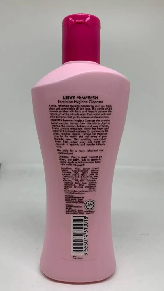 Home Use Malaysia 240ml Mild Personal Care Leivy Feminine Hygiene Wash