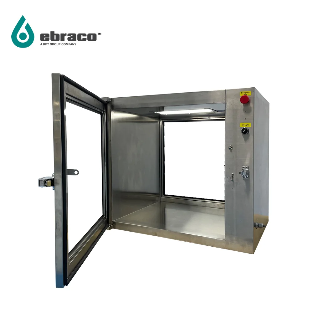 Iso 9001 2015 Ebraco Clean Room Equipment 30kg Passbox For Cleanroom Lab Medical Chemical