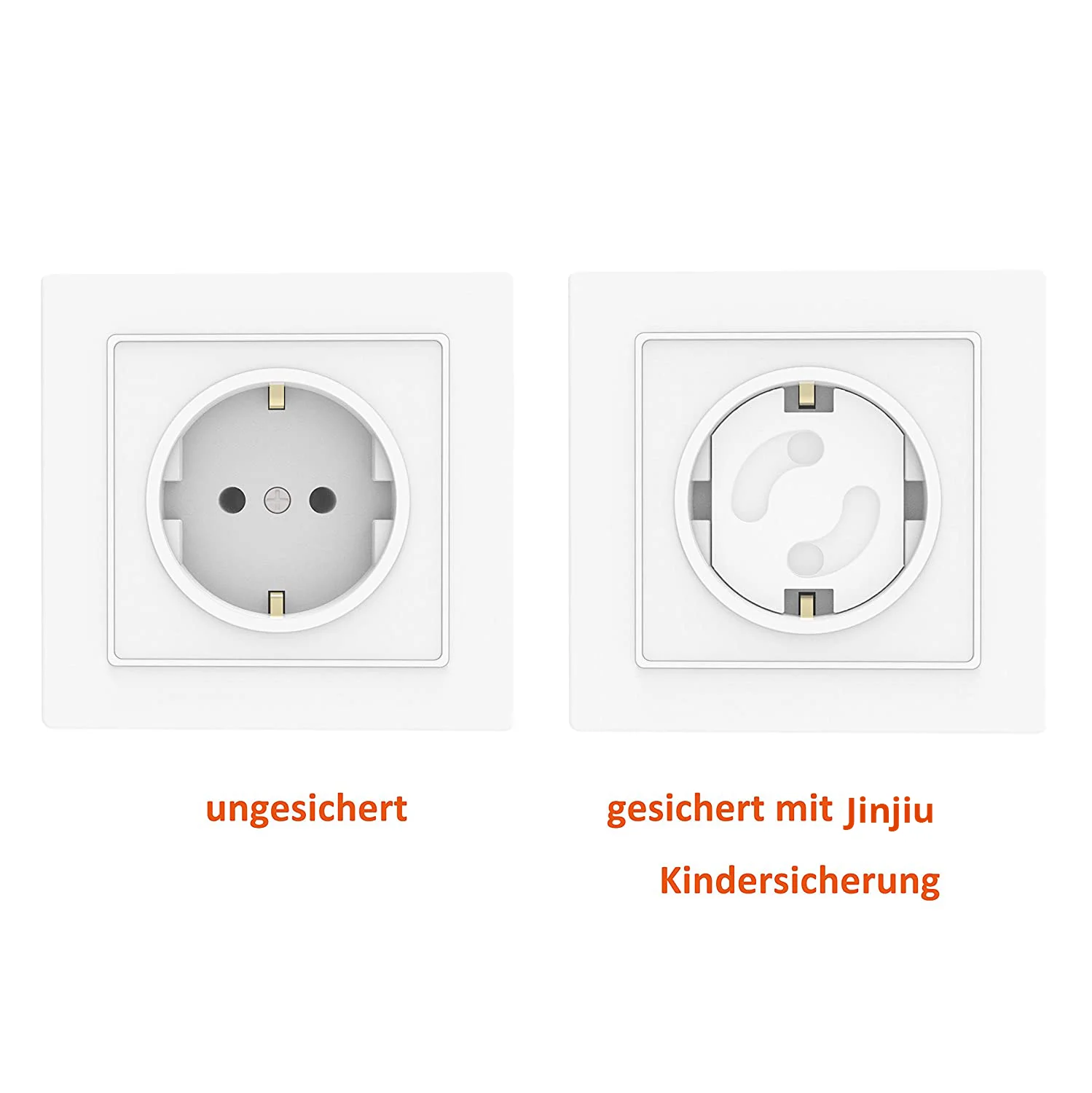 Child Lock for Socket with Twist Mechanism-Jinjiu E03 EN71-3 Certified Socket Safety for Baby Toddler