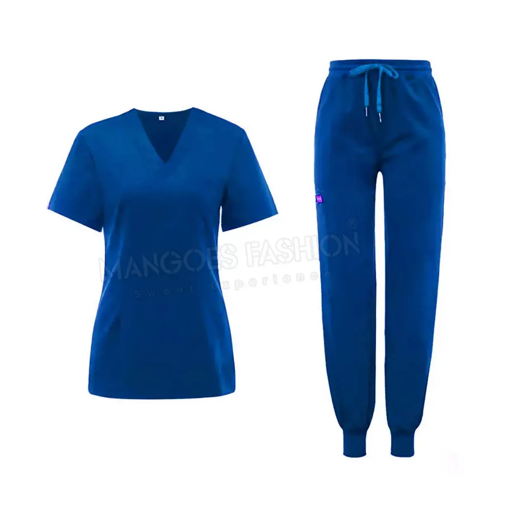 Plus Size Hospital Medical Nurse Uniform Stretch Breathable Women Sets ...