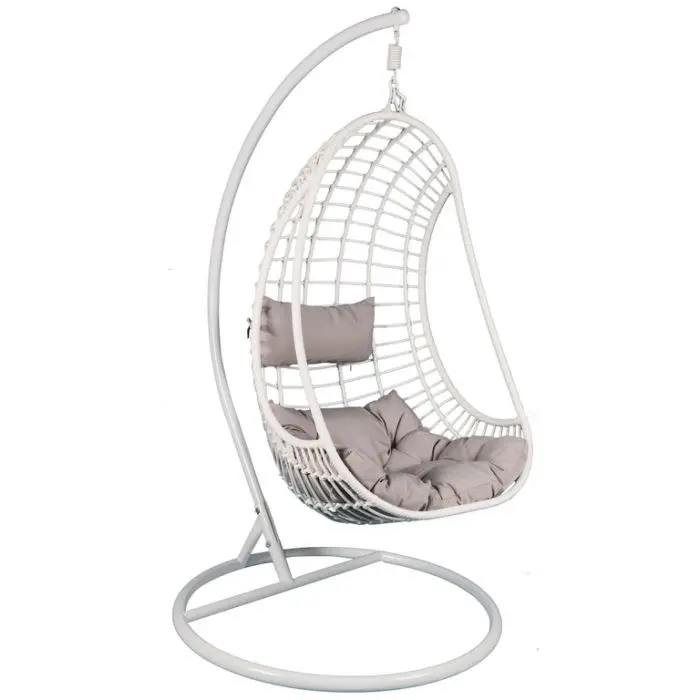 Double Seat Garden Furniture Rattan Patio Swings Hanging Egg Chair With