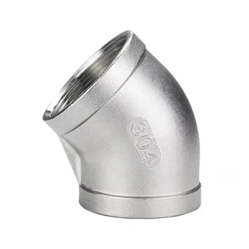 1/2-4  Stainless Steel 90 Degree Elbow, Female Thread, Reducing, ANSI/DIN, High Pressure, Forged Steel, Zhejiang Factory