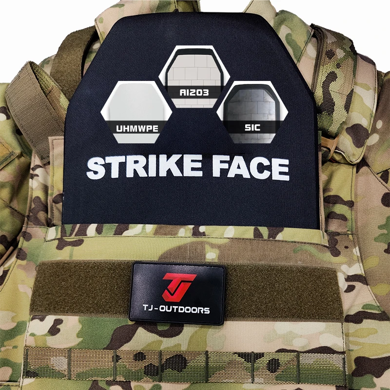 High Protection Ceramic Strike Face 10x12 Inch Ballistic Plate