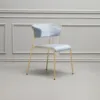 Satin Brass-Effect Frame - Light Blue Velvet