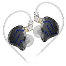 KZ ZSNPro 2 ZSN PRO 2 Hybrid Drive 1BA+1DD in Ear Metal Earphones HIFI Bass Headset Sport Noise Cancelling Headphone