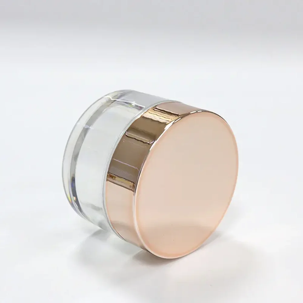 High Quality Cosmetic Jars Pet Cosmetic Jars With Plastic Plating Lids