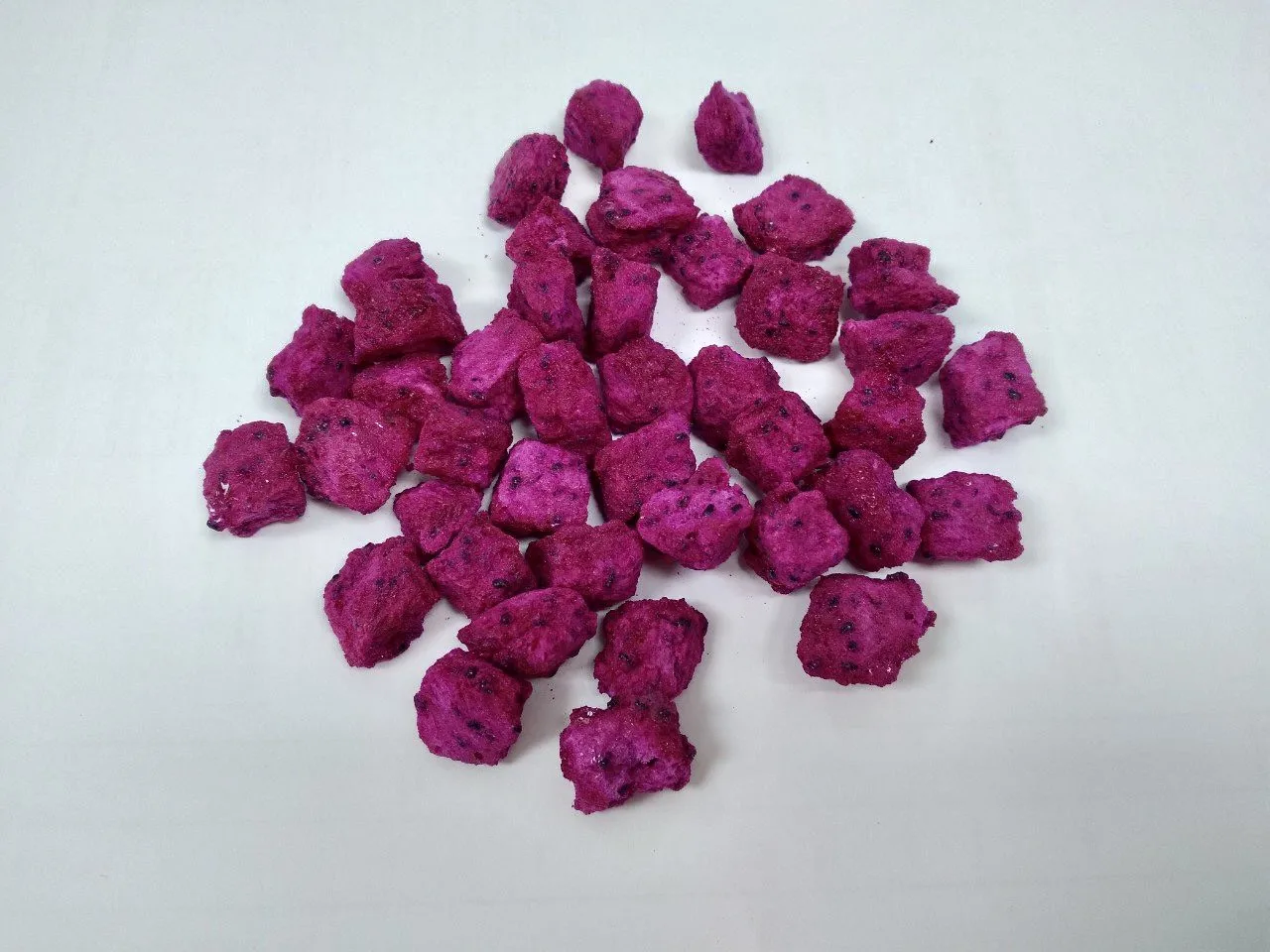 100 Natural Organic Freeze Dried Dragon Fruit Slices Frozen Fd Dried