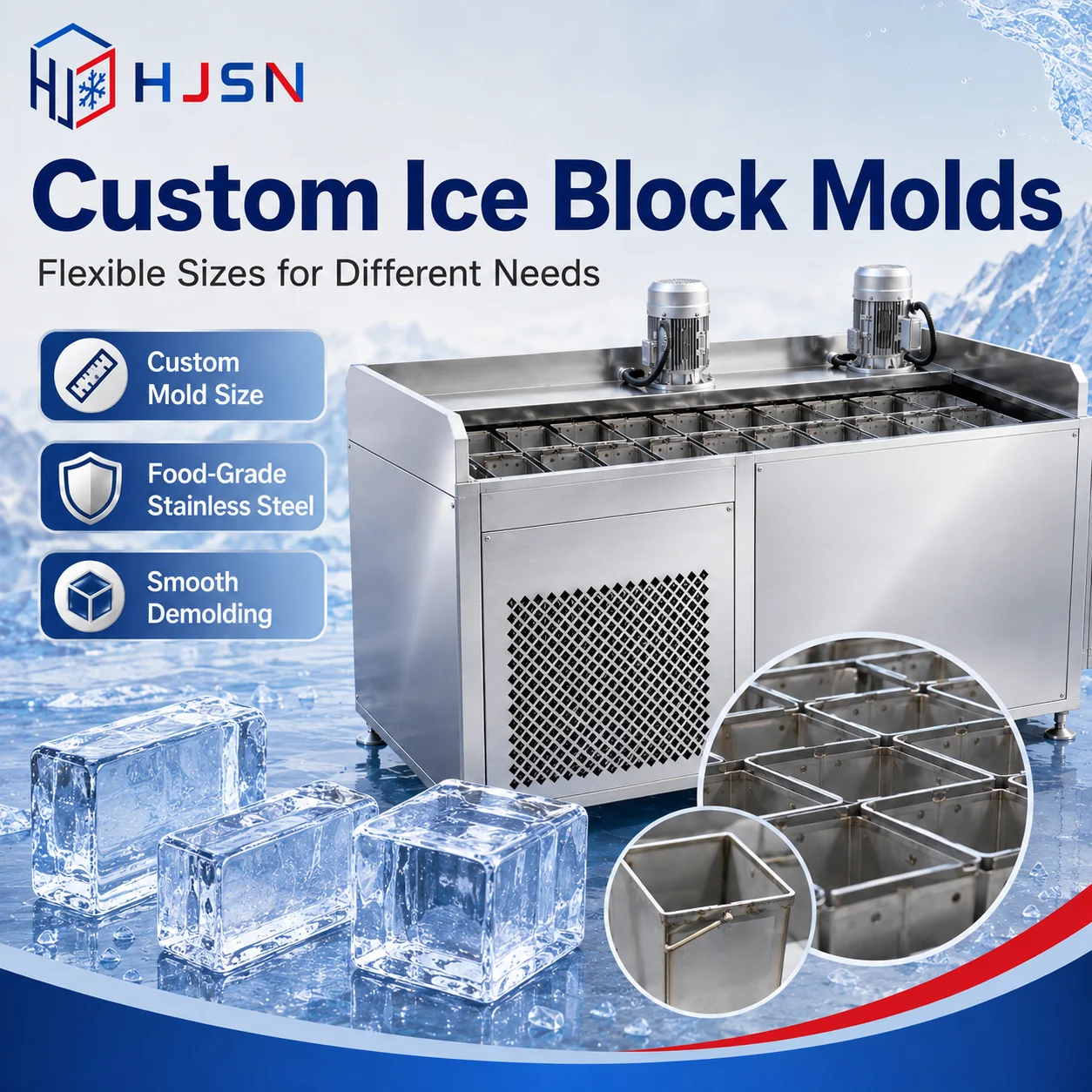 Ice Machine, 380 V, 5.3KW(7.11hp) - detail 4