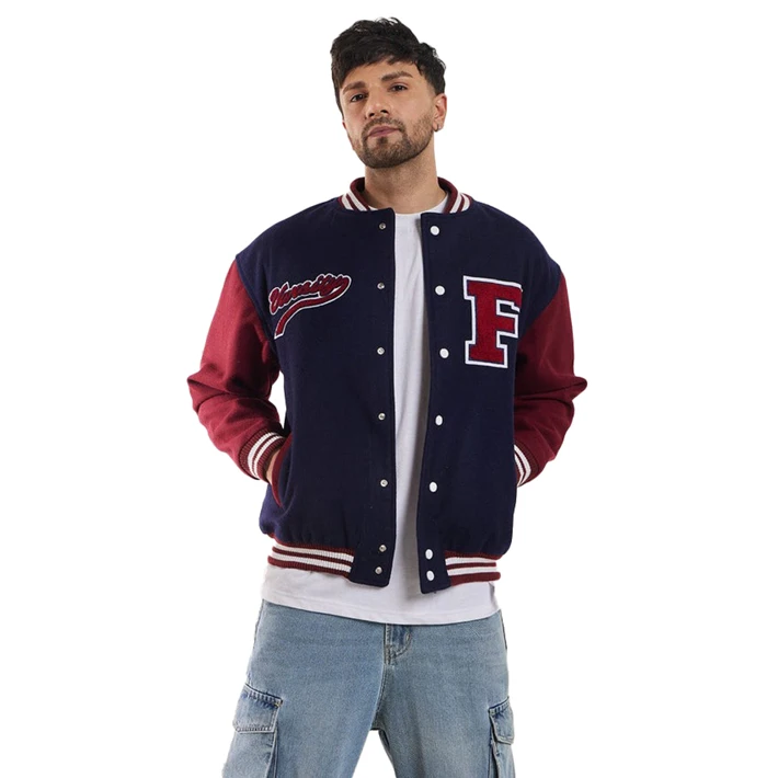 High Quality Varsity Oversized Fit Vintage Baseball Men's Jacket Custom Varsity Jacket Winter Jacket Men's Clothing FTI-VJ-011