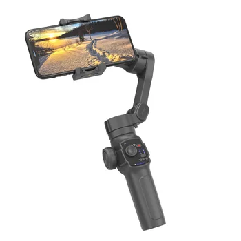 Multifunctional Foldable Gimbal Stabilizer for Mobile Phones with Ai Tracking and Fill Light detail image
