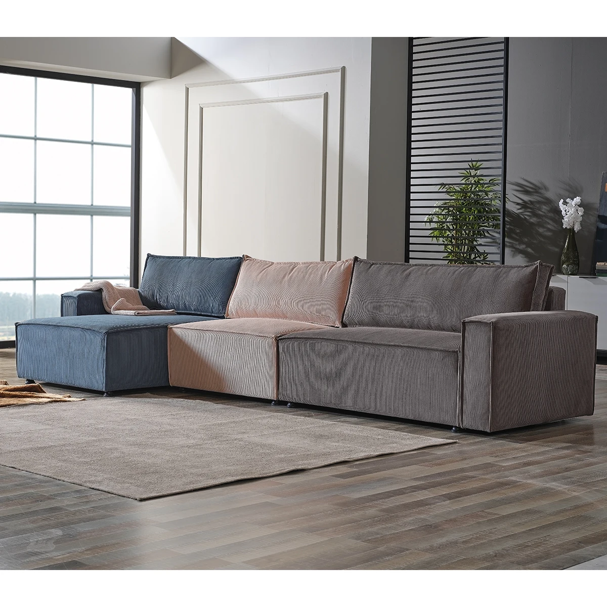 Modern Elegant Design Corner Sofa Set Convertible Sofa Bed Customised ...
