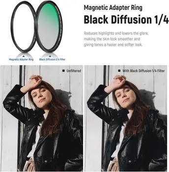 NEEWER 67mm 5 in 1 Magnetic ND Lens Filter Set, HD Optical Glass, Water Repellent, Nano Coating, Scratch Resistant, Includes product image