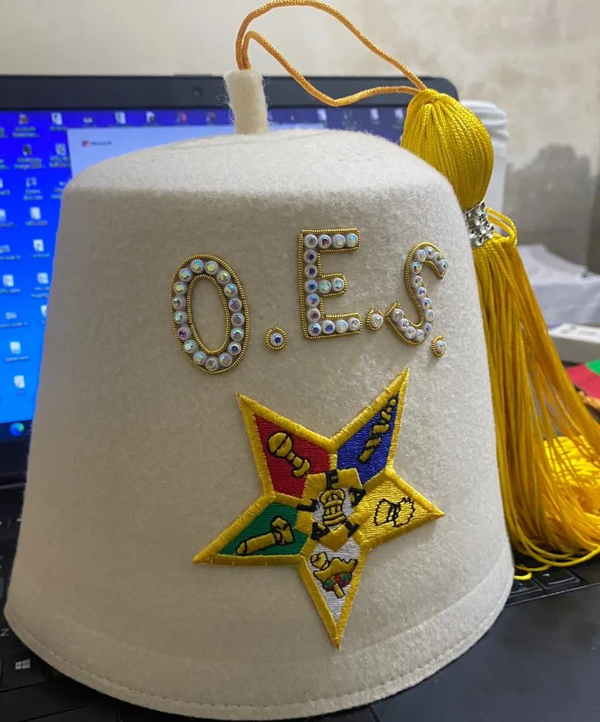Masonic Regalia Shriner Fez Oes Fezez Royal Arch Master Mason Apron