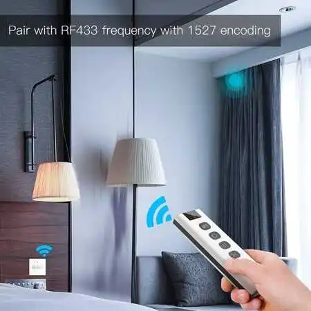RF433 Light Switch Remote Control With Battery