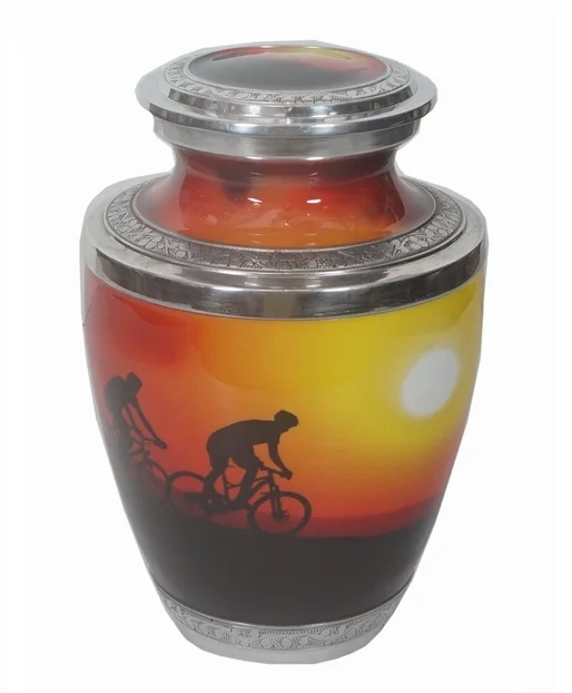 Новое поступление оптовая продажа урна с человеческим золом и гуммином изображение птиц финишная для кремации человеческого