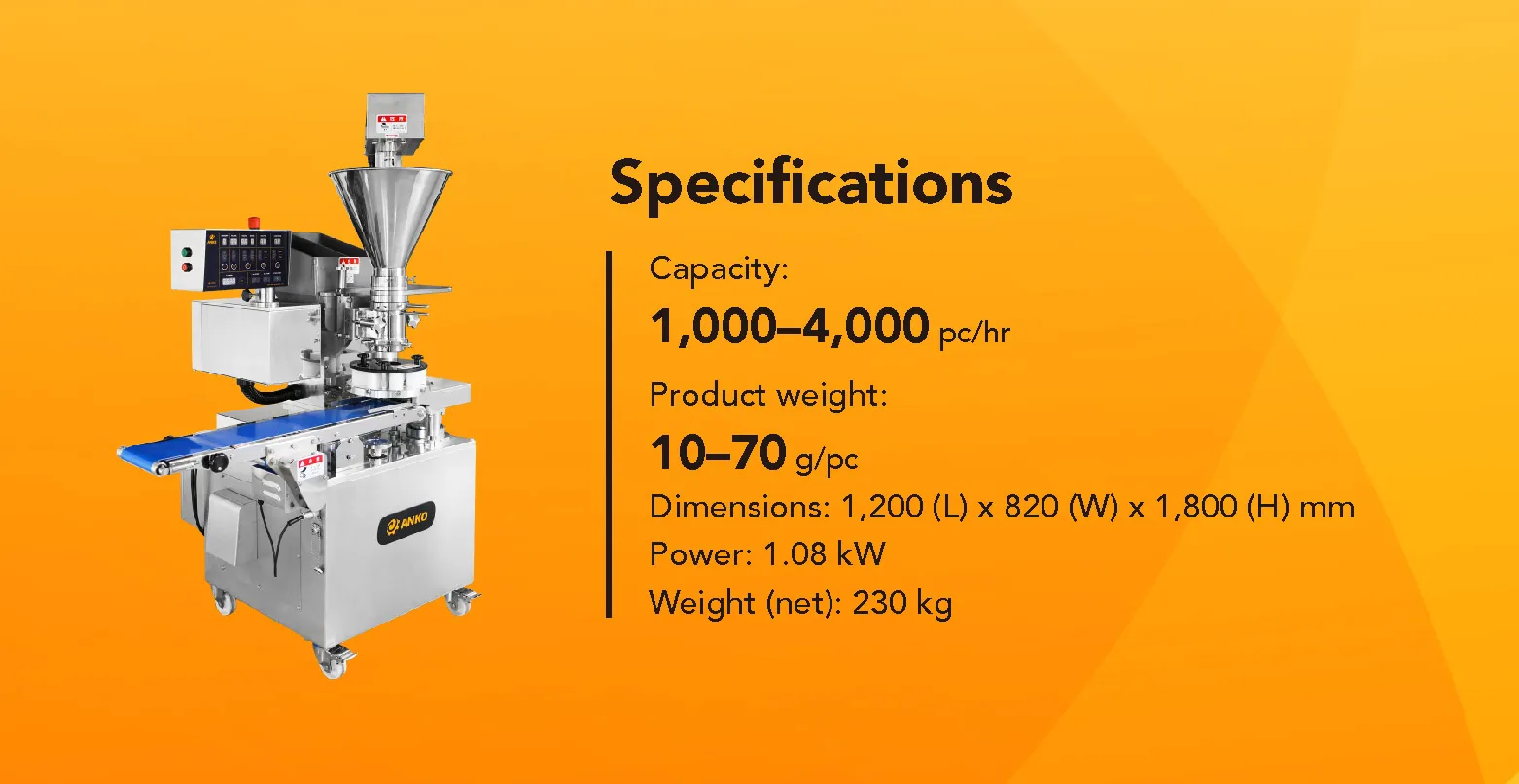 Anko High Capacity Scale Making Freezing Filling Mochi Bread Maker