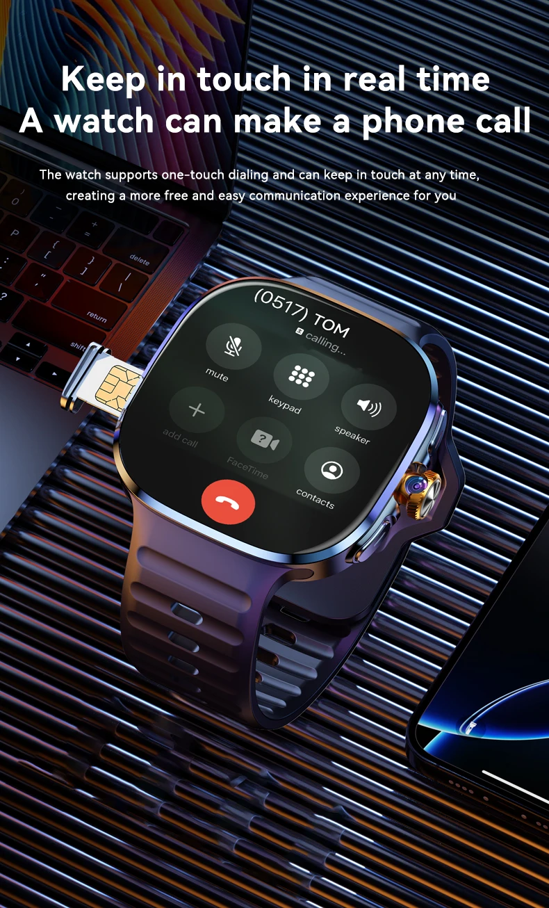 5G M99 Large Screen Smart Watch Play Games Support Phone Call BT Call Deepseek Youtube Tiktok 4G 5G SIM Card Watch