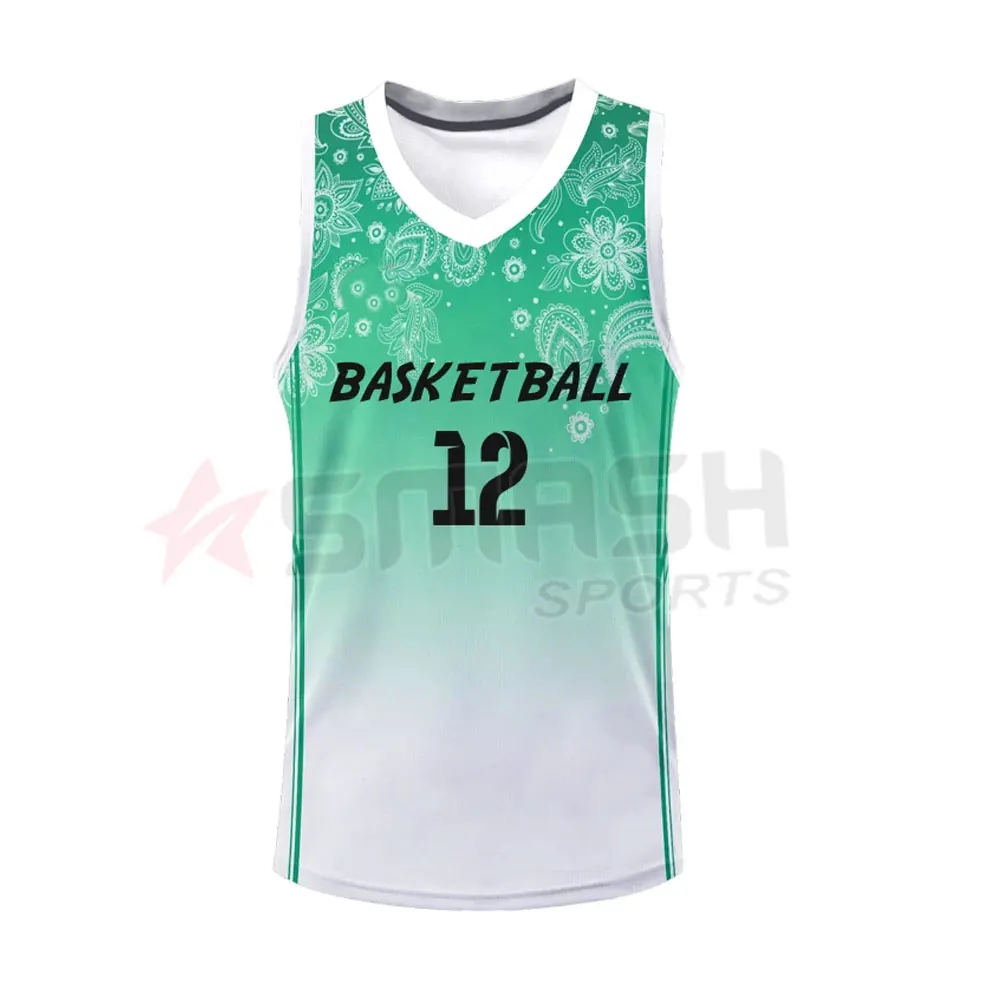 Full Custom Sublimation Mens Basketball Jersey 100% Polyester